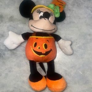 Disney Minnie Mouse Pumpkin Halloween Plush